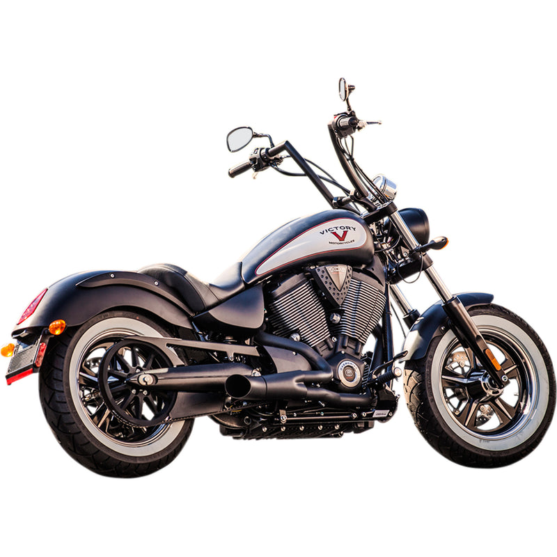 Trask Hot Rod 2-Into-1 Exhaust System - TM-3034BK Victory Motorcycles 2005-2017