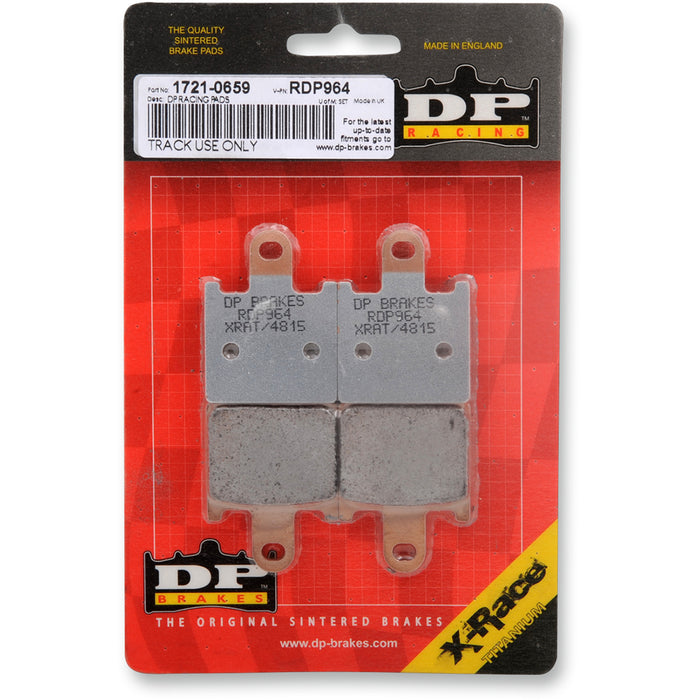 DP BRAKES 1721-0659 RDP964 RDP X-Race Titanium Sintered Brake Pads RDP Racing Brake Pads - ZX-14R