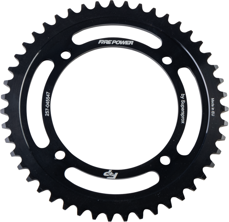 Fire Power Rear Sprocket Steel 47T Black - FPS-455-47-BLK Kawasaki KX 65 2000-2024