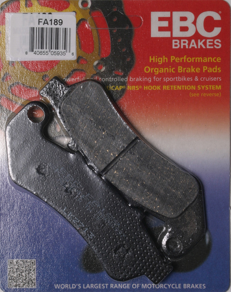 EBC Brake Pads - FA189 Honda CBR1000F / CBR1000F Hurricane 1993-1998