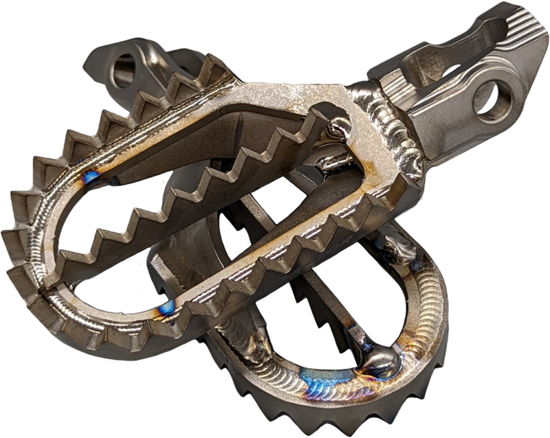 Raptor Titanium Foot Pegs 5MM Back From Stock - RX023 5MM BACK KTM Dirt Bikes 2023-2026