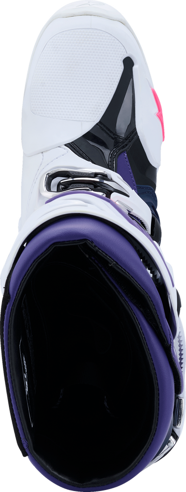 Alpinestars 482-0015911 2010020-2780-11 TECH 10 WHT/VIOLET/NVY BL/PNK FL 11