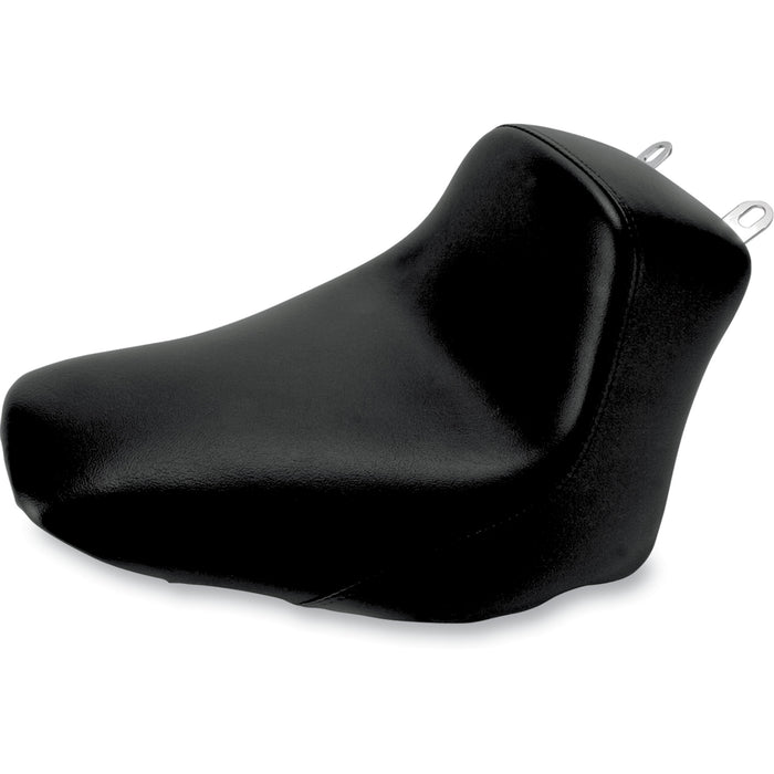 SADDLEMEN 0802-0598 806-15-0021 Heels Down Solo Seat - Without Backrest - Plain - Black - FLSTC