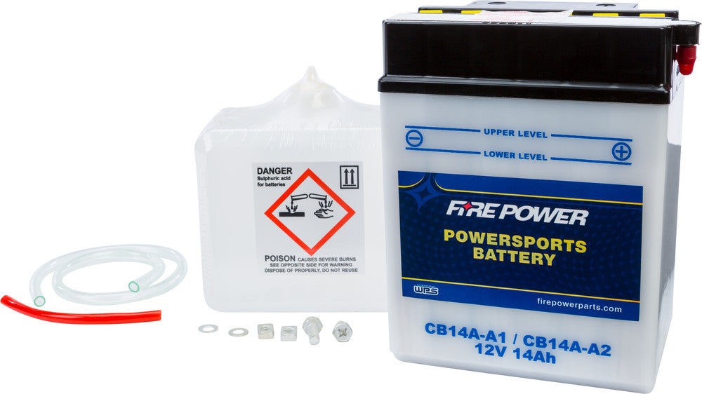 Fire Power 490-2210 CB14A-A2 BATTERY W/ACID CB14A-A1/14A-A2 12V HEAVY DUTY