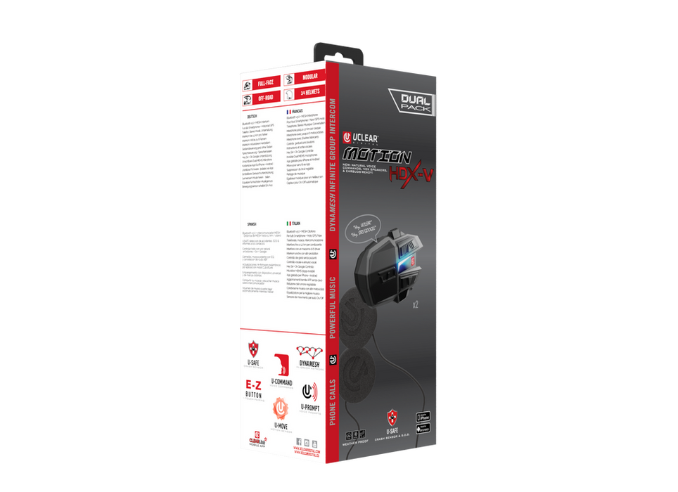 Uclear HDX-V Helmet Audio Kit