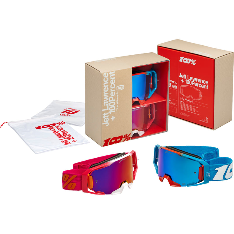 100% 2601-3801 50063-00001 ARmatic Jett Lawrence Limited Edition Goggle Pack ARmatic Goggles - Jett Lawrence - Limited Edition - 2 Pack