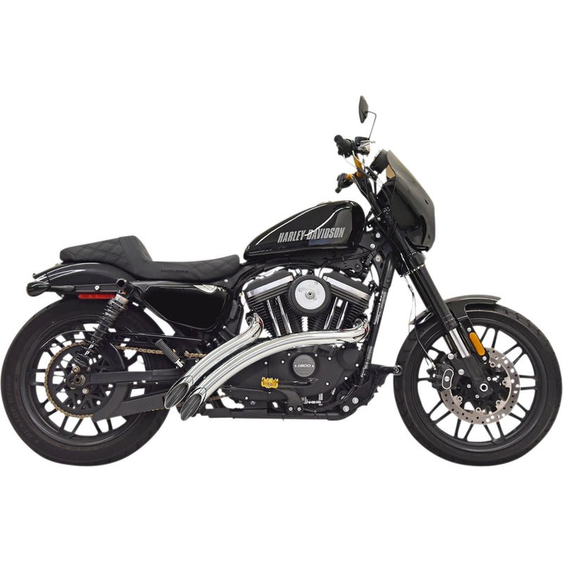 Bassani Xhaust Radial Sweepers 2-Into-2 Exhaust System - 1X3FC For Harley Sportster 2014-2020