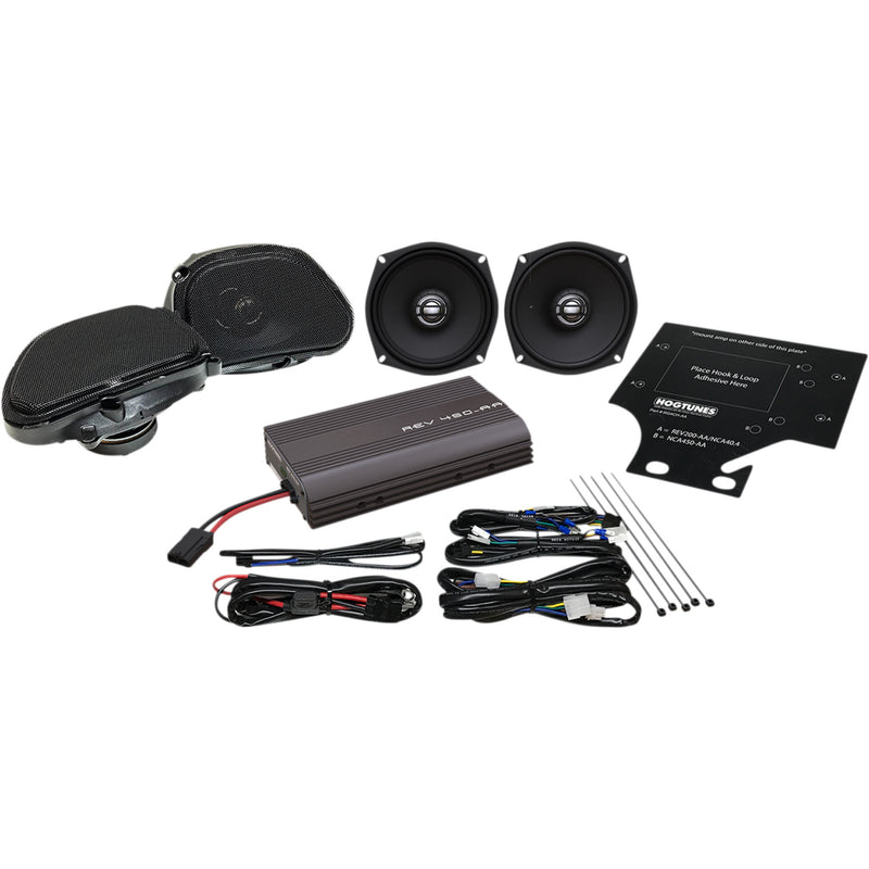 Hogtunes Speaker And Amplifier Kit - REV 450 RGU KIT-AA For Harley Road Glide 1998-2013