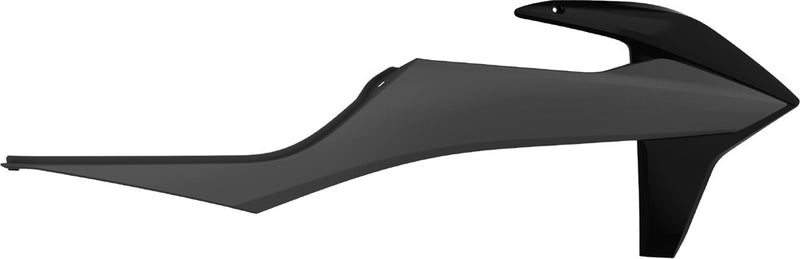 Polisport Radiator Shrouds Black Nardo Grey - 8422100008 KTM Dirt Bikes 2019-2023