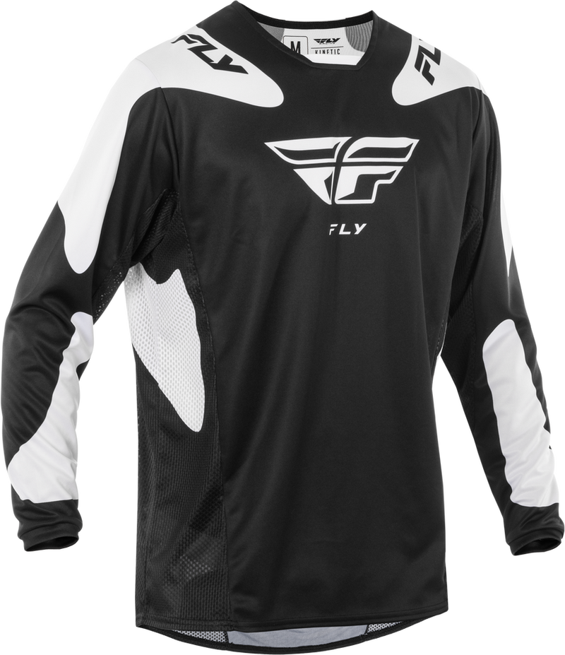 Fly Racing 378-4212X 378-4212X KINETIC SYM JERSEY BLACK/WHITE 2X