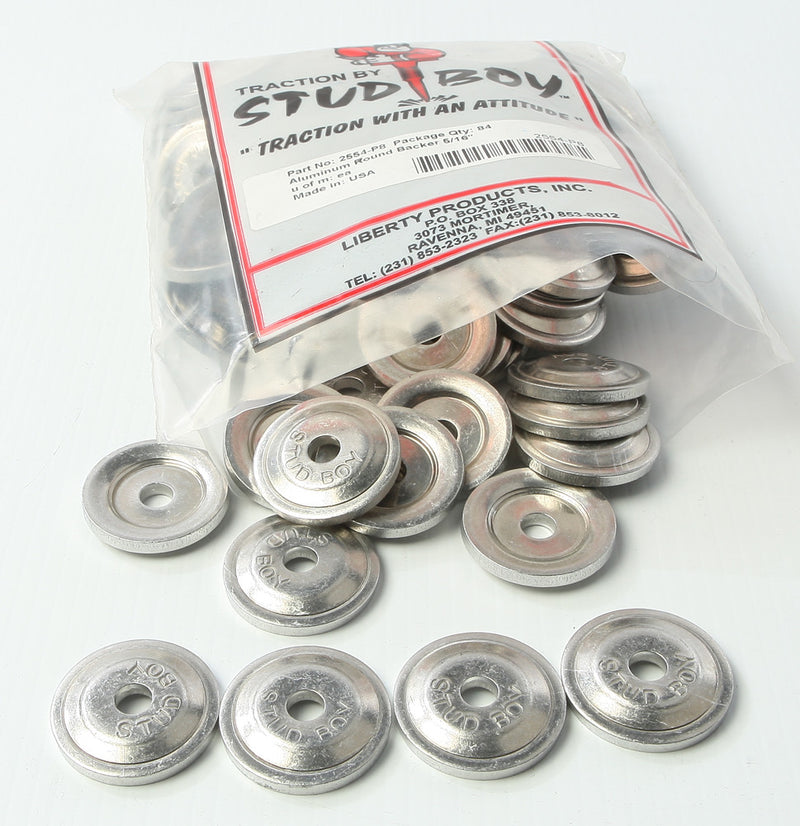 Stud Boy 18-33952 2554-P8 POWER PLATE ROUND BACKERS 84/PK
