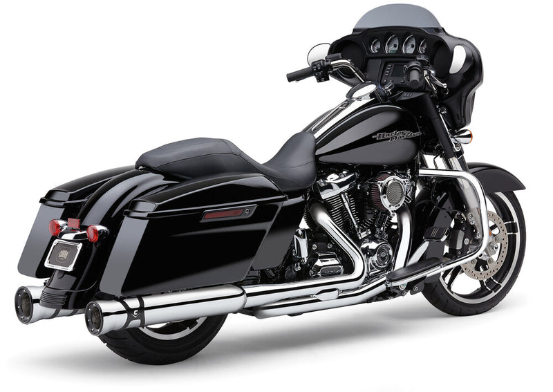 Cobra PRO Chamber DBL Bung H P Chrome FLH FLT - 6255DB For Harley Touring 2017-2026