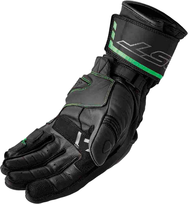 Rst 556-3650209 103650F.GRN-09 S1 GLOVE BLK/FLO-GREEN LEATHER MD