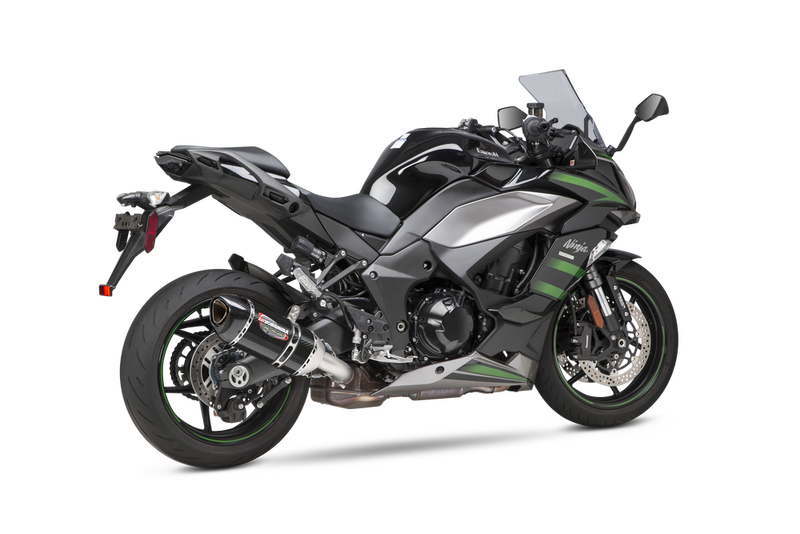 Yoshimura Exhaust Street Alpha Slip-ON SS CF - 14161BP220 Kawasaki Ninja 1000SX 2022-2023