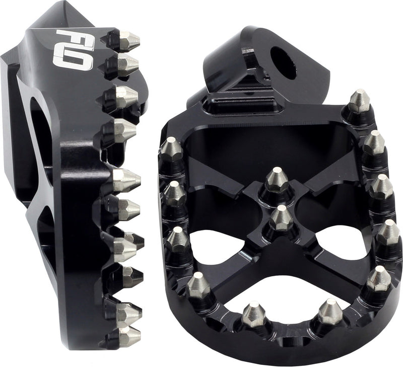 Flo Motorsports PRO Series Foot Pegs Black - FPEG-796BLK Suzuki RMZ 250 / RMZ 450 2010-2026