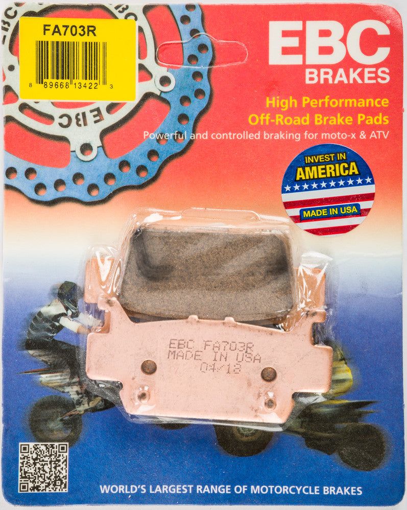 EBC Brake Pads Sintered R Series - FA703R Honda Pioneer 2016-2018
