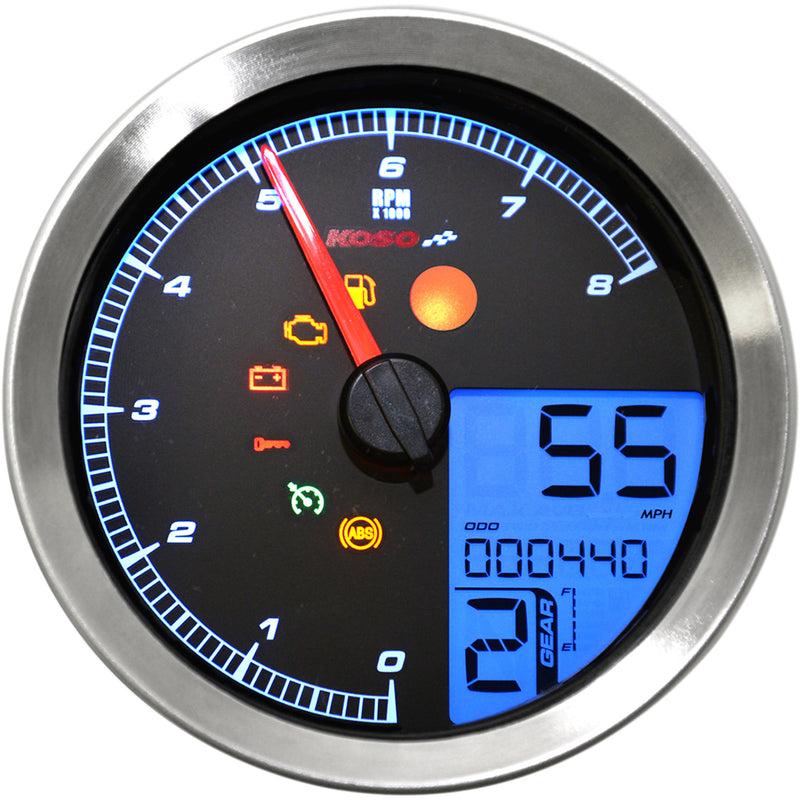 Koso North America HD-04 Gauge - BA051201 For Harley 2004-2013