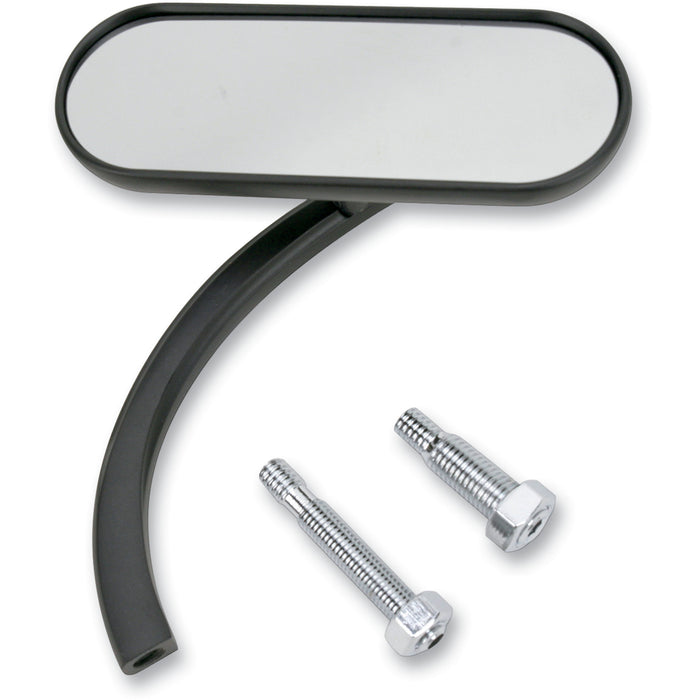 ARLEN NESS 0640-0500 13-413 Micro-Mirror - Mini - Side View - Oval - Black - Right