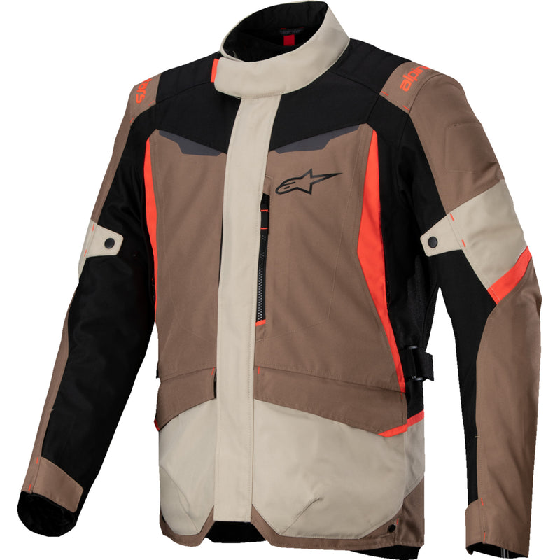 ALPINESTARS ST-1 Waterproof Jacket WP - Dark Khaki/Sand/Black/Red Fluo