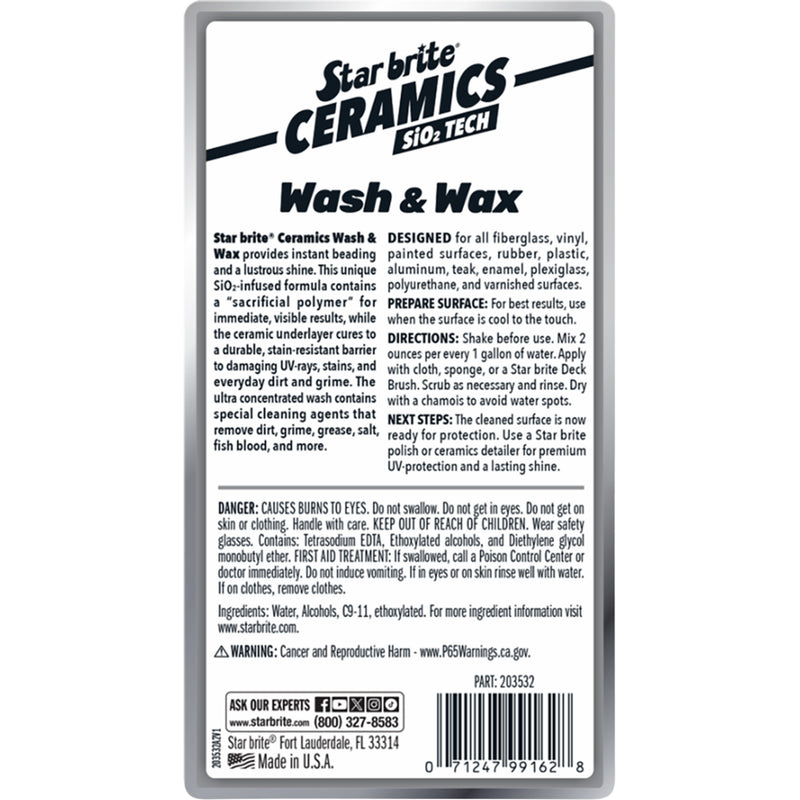 STAR BRITE 3704-0453 203532 Ceramic Wash & Wax 32 u.s. oz