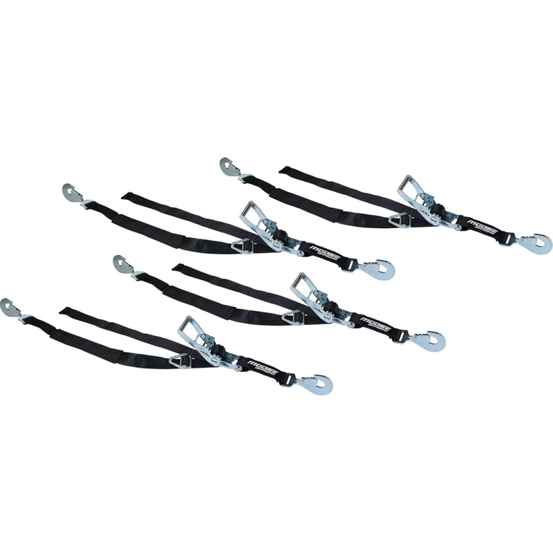 MOOSE OFFROAD 3920-0536 3920-0536 Ratcheting Tiedown Pack 2"x8' - black