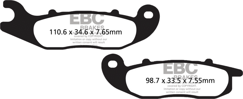 Ebc 153-693H SFA693HH BRAKE PADS SFA693HH DOUBLE-H SINTERED
