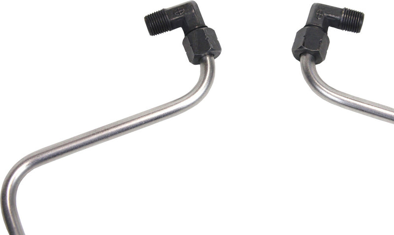 Old Stf Stainless Black Rocker BOX Split OIL Line - STFS66BK For Harley Motorcycles 1970-1984