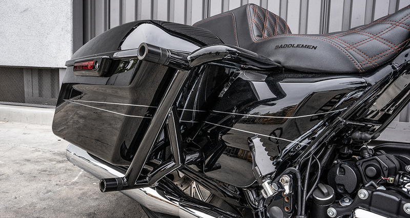 Burly Brand Brawler BAG Gaurds FLH FLT ` - SA-3013-002 For Harley Motorcycles 2009-2024