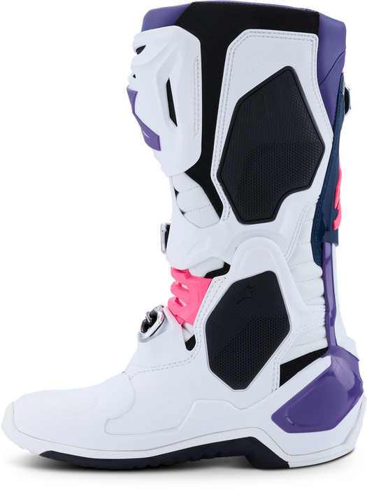 Alpinestars 482-0015910 2010020-2780-10 TECH 10 WHT/VIOLET/NVY BL/PNK FL 10