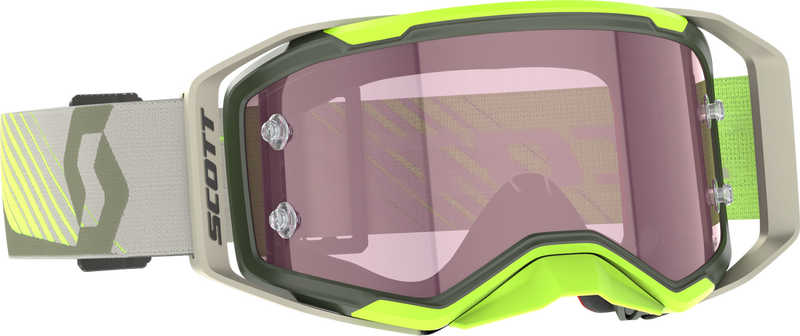 Scott 51-5615 421469-7701352 PROSPECT 2.0 AMP GOGGLE KAKI GRN/N YLW AMP ROSE WORKS