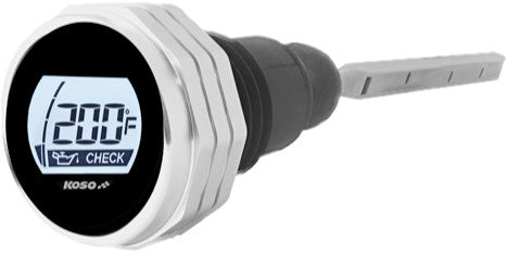 Koso North America 28-61006 BA053011 DIGITAL OIL DIPSTICK SILVER FITS 07-16 FLH/FLT