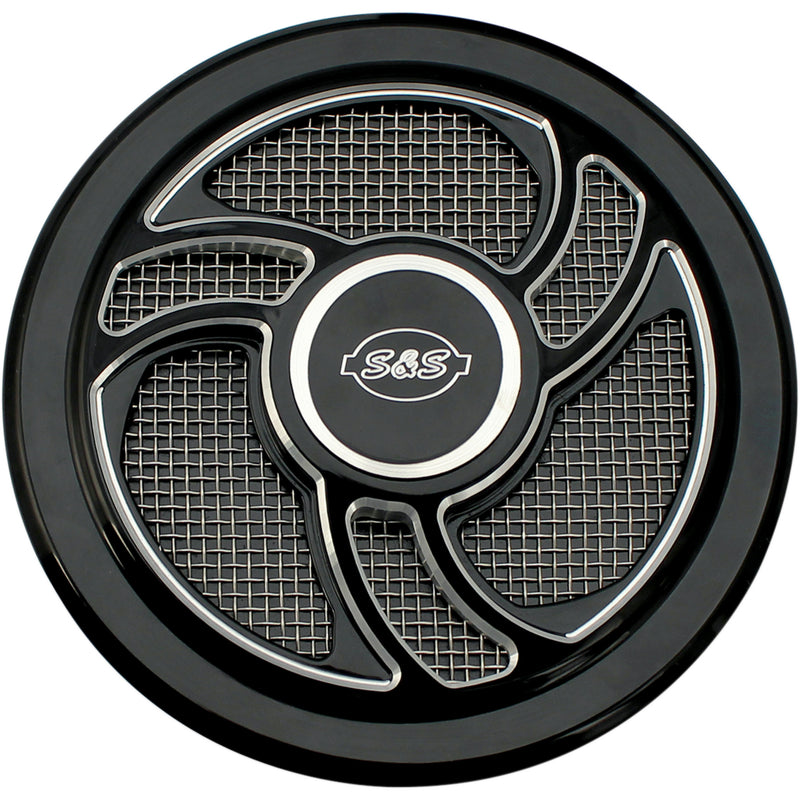 S&S CYCLE 1014-0172 170-0206 Stealth Air Cleaner Cover - Torker - Black