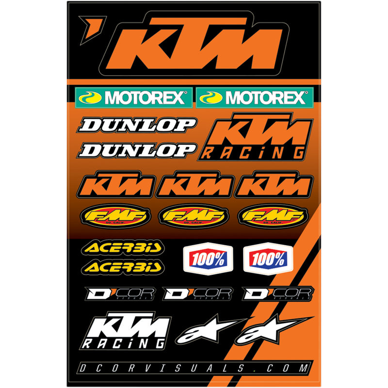 D'COR VISUALS 4320-2228 40-30-102 Decal Sheet ktm racing