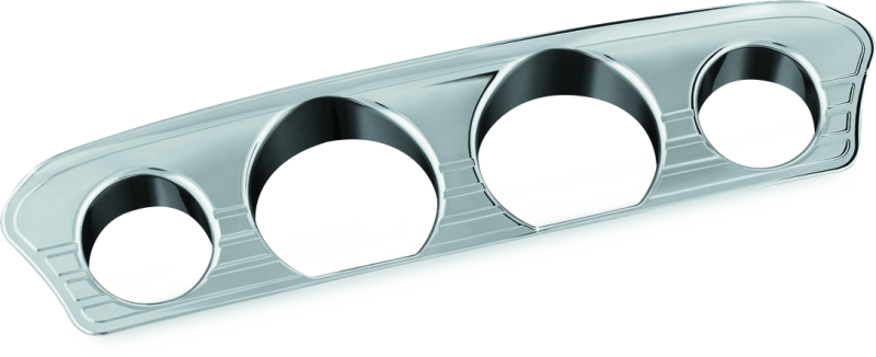 Kuryakyn 7284 Tri-line Gauge Trim 14-Up Touring Models Chrome - Photo - Primary