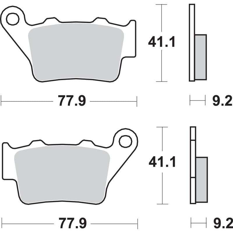 Sbs Brake Pad - 675HF For BMW Motorcycles 1994-2024 | Ducati Motorcycles 2015-2020 | Yamaha 660 / Tenere 700 2004-2011