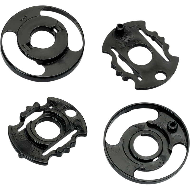 BILTWELL 0133-1282 0034-24 Gringo S/Lane Splitter Helmet Shield Baseplate Kit Set Gringo S/Lane Splitter Base Plate - Gen 2 - Black - Pair
