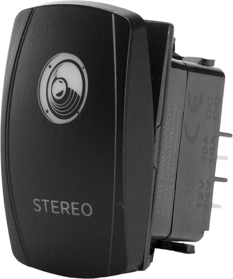 Flip 12-9076 SC1-AMB-A32 STEREO ACCESSORY SWITCH PRO SERIES BACKLIT