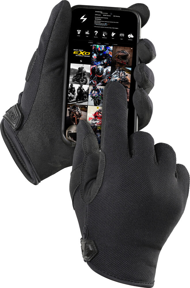 Scorpion Exo 75-6190L G48-195 MOTO-FLEX GLOVES BLACK LG