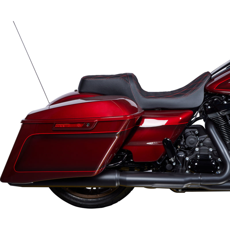 Drag Specialties Seats Predator Seat - 0801-1491 For Harley Touring 2008-2023