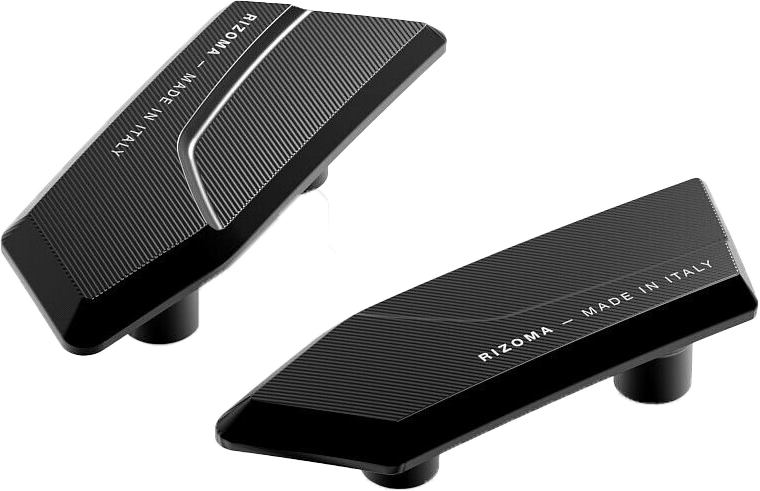Rizoma 58-BS561B BS561B MIRROR BLOCK OFF PLATES PAIR BLACK BMW