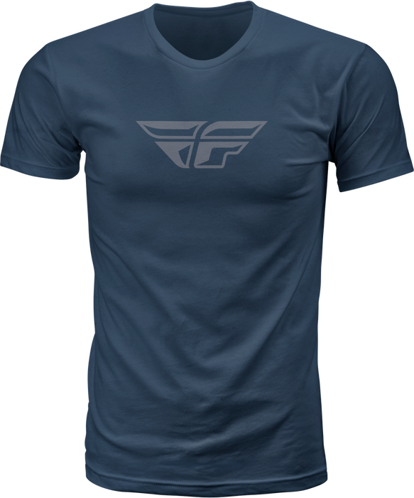 Fly Racing 352-0611M 352-0611M FLY F-WING TEE MIDNIGHT NAVY/GREY MD