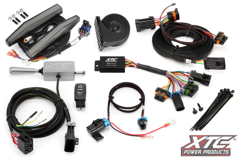 Xtc Power Products Auto Turn Signal Kit W Billet Lever AND Front DRL Lights POL Polaris RZR - ATS-L-POL-RC3-DRL Polaris RZR 2019-2023