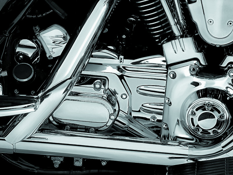 Kuryakyn 8201 Transmission Cover 02-06 Touring Models Chrome - Photo - Primary