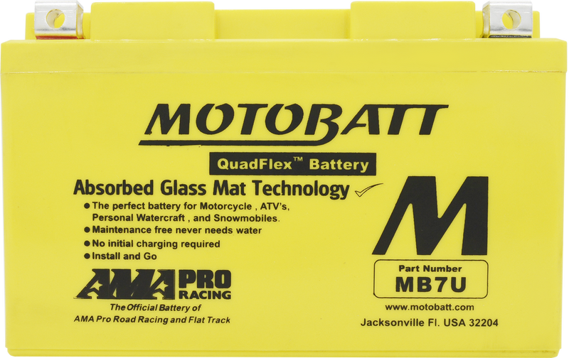 Motobatt 491-1011 MB7U BATTERY MB7U SEALED FACTORY ACTIVATED