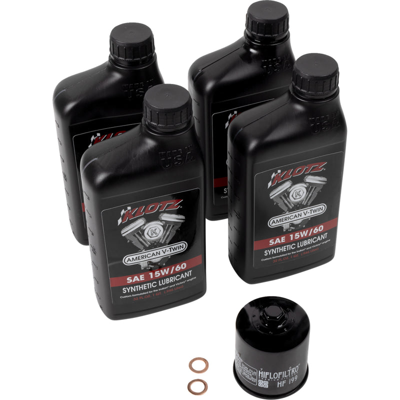 Klotz Oil Oil Change Kit - KH-120 For Indian Scout 2015-2024