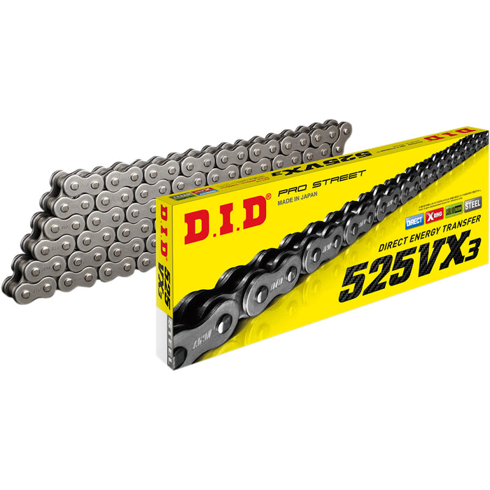 DID 1223-1459 M525VX3X120ZB 525 VX3 Drive Chain 525 VX3 - Drive Chain - 120 Links