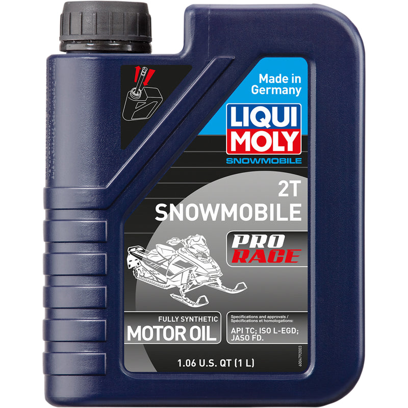 LIQUI MOLY 3602-0133 20144 Snowmobile Pro Race Synthetic 2T Oil 1l