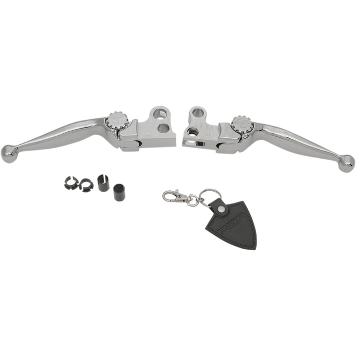 PSR 0610-1719 12-00605-20 Journey Adjustable Lever Set for Harley Models Lever Set - Journey - Harley Davidson - Chrome