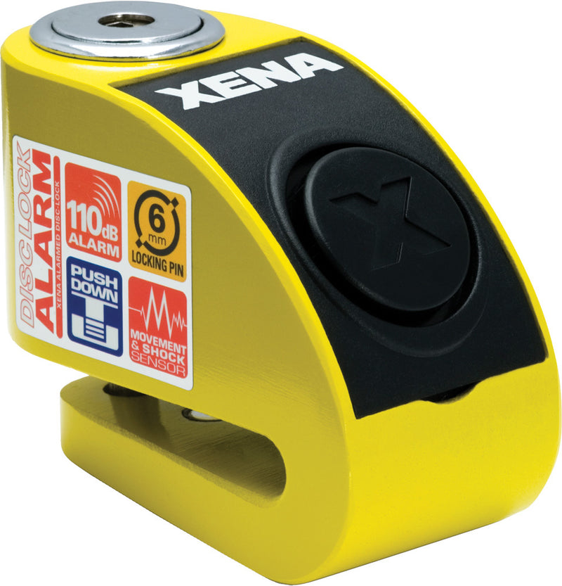 Xena 56-9666 XZZ6L-Y XZZ6L-Y ALARM DISC LOCK YELLOW