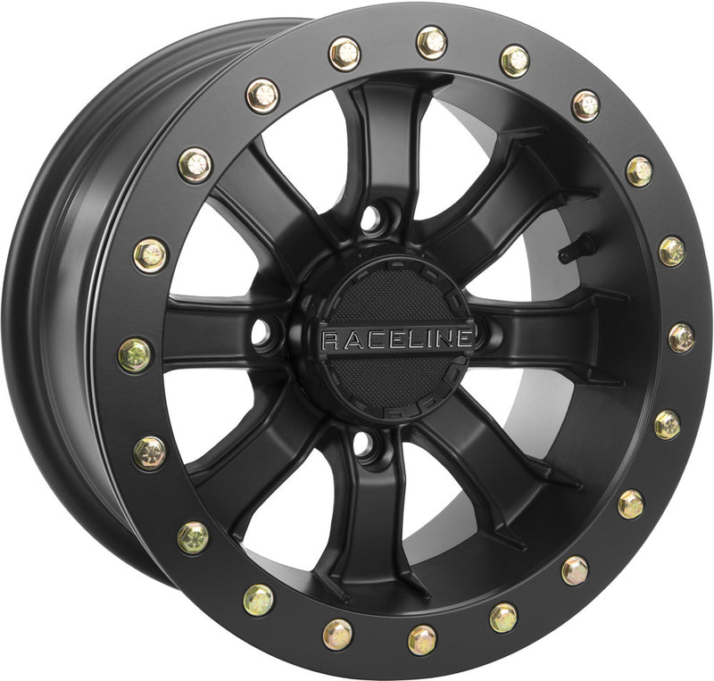 Raceline Wheels Mamba Bdlk Wheel 14X8 4/137 4+4 (0MM) Blackout - A71B-48037-44 Honda Pioneer 2016-2023